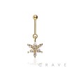 316L SURGICAL STEEL CZ FLORAL MARQUISE FLOWER BURST VERTICAL HELIX STUD